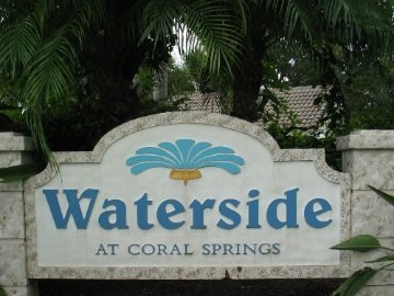 Waterside Coral Creek sign