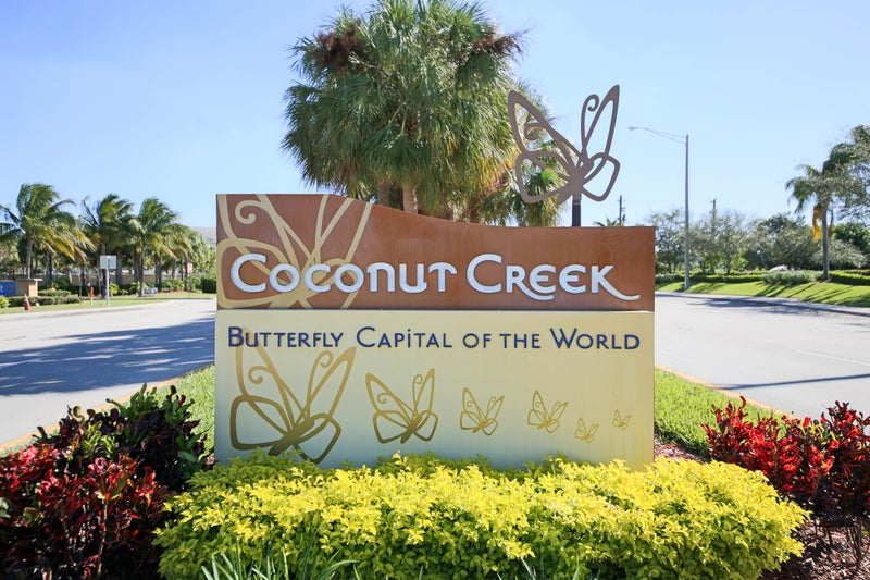 Coconut Creek community sign